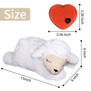 Dog Plush Toy Cute Heartbeat Puppy Behavioral Training Toy Plush Pet Comfortable Snuggle Sleep